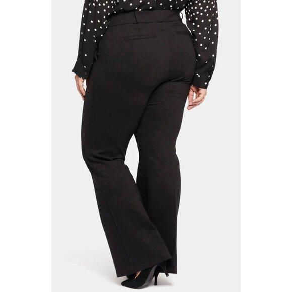 NYDJ Womens Plus Size 4X Pull On Flared Black Trouser‎ Pants NWT - Picture 2 of 13